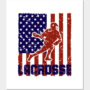 lacrosse,lacrosse usa flag,lacrosse t-shirt,lacrosse gifts Posters and Art